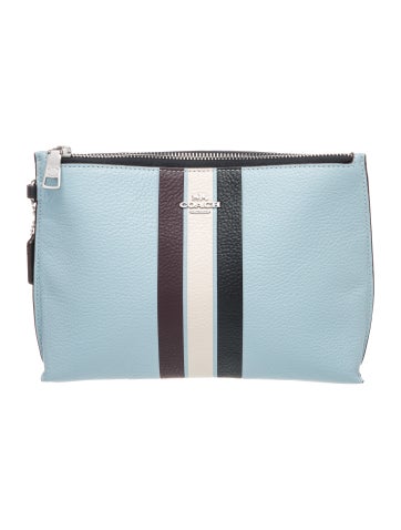 Leather Corner Zip Wristlet Large