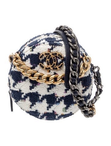 Tweed 19 Round Clutch w/ Chain