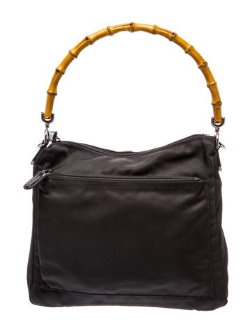 Bamboo Top Handle Bag Vintage