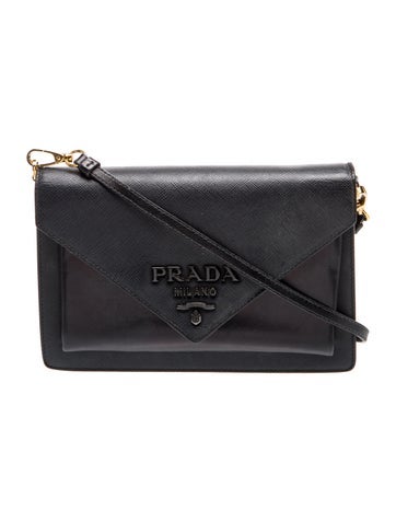 Saffiano Lux Leather Crossbody Bag