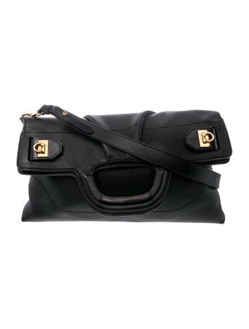 Leather Gancio Fold-Over Cutout Medium