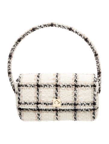 Tweed Top Handle Bag