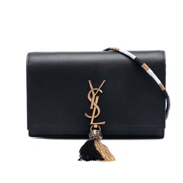 Smooth Calfskin Monogram Kate Bicolor Tassel Wallet On Strap