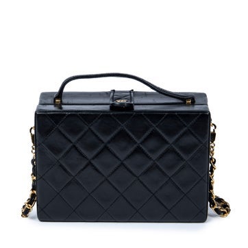 Leather Vintage Chain Box Bag