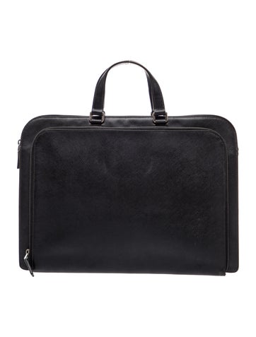 Saffiano Leather Top Handle Bag
