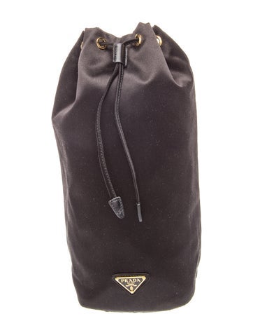Enameled Metal Triangle Bucket Bag Small