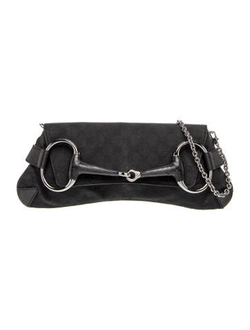 GG Canvas Horsebit Chain Medium