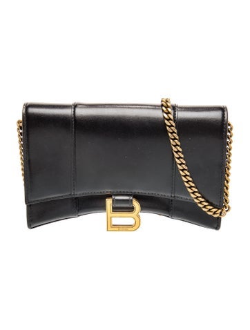 Leather Hourglass Wallet on a Chain Mini