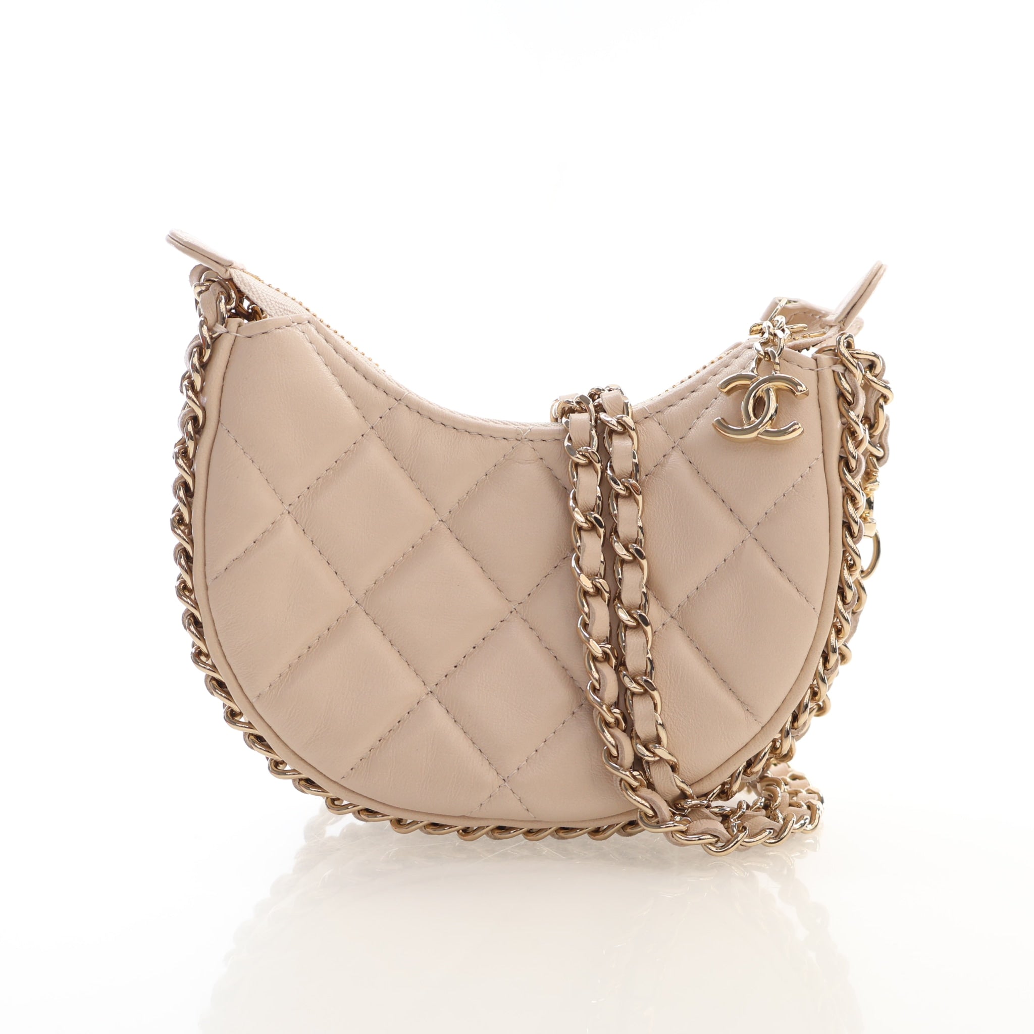 Chanel Mini Lambskin Chain Around Hobo