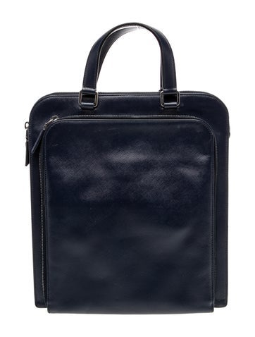 Saffiano Leather Top Handle Bag