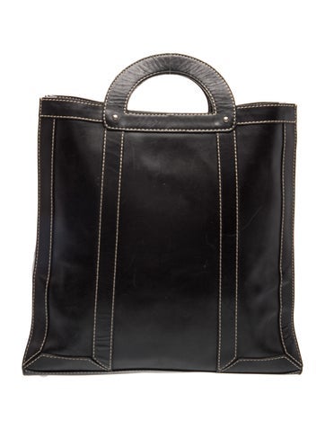 Leather Top Handle Bag