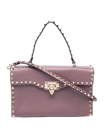 Rockstud Top Handle Bag