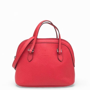 Calfskin Charm Dome Bag Small