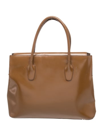 Patent Leather Top Handle Bag