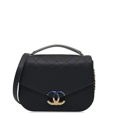 Calfskin Thread Around Flap Bag