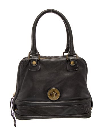 Leather Top Handle Bag