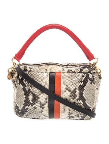 Embossed Leather Crossbody Bag