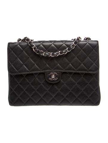 Quilted Caviar Classic Jumbo Flap Bag