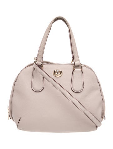 Leather Top Handle Bag