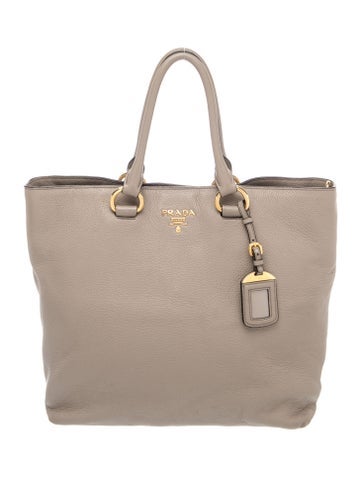 Vitello Daino Leather Tote Large
