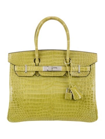 Hermes Shiny Porosus Crocodile Birkin 30