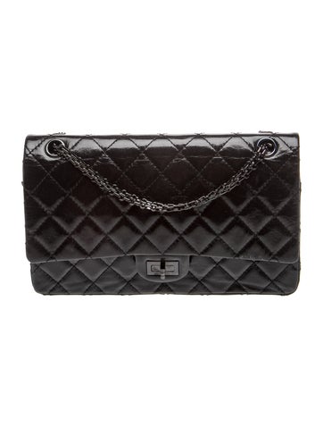 So Black Reissue 225 Double Flap Bag