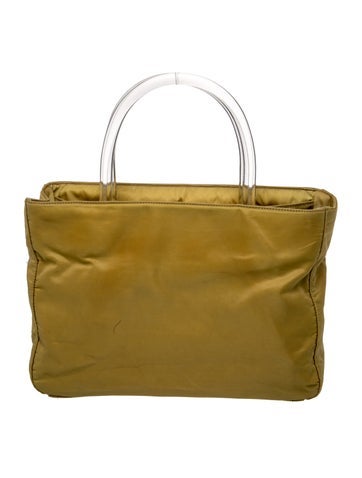 Tessuto Nylon Top Handle Bag Vintage