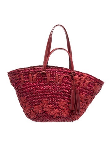 Straw Top Handle Bag