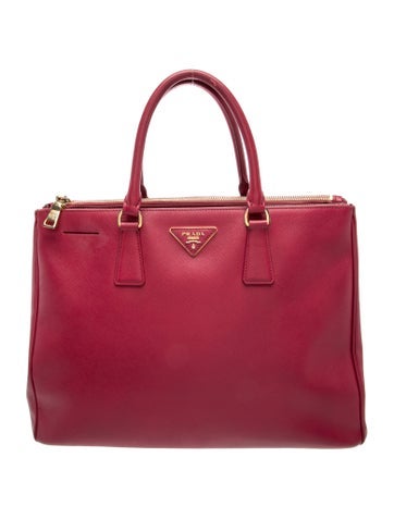Saffiano Leather Galleria Double Zip Large