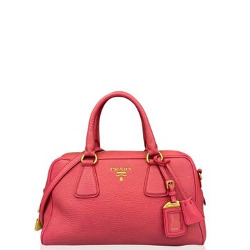 Vitello Leather Boston Bag