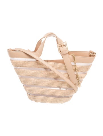 Straw Top Handle Bag