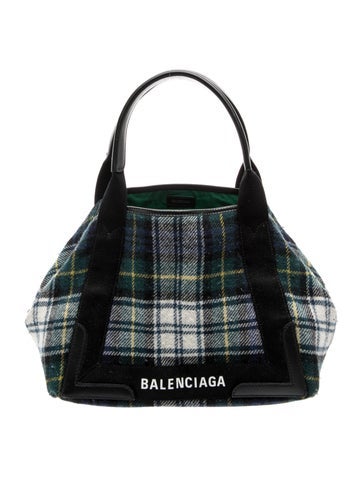 Wool Navy Cabas Small
