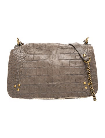Jerome Dreyfuss Embossed Leather Crossbody Bag