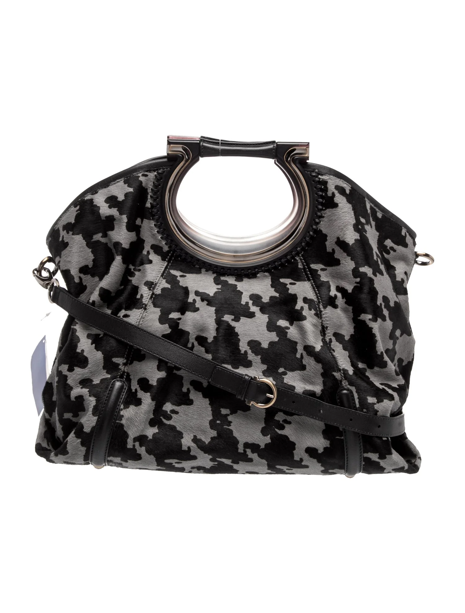 Ferragamo Ponyhair Top Handle Bag