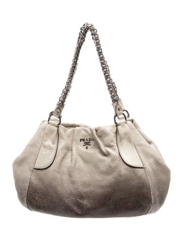Vitello Daino Leather Cervo Lux Chain Hobo