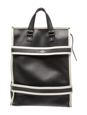 Leather Foldable Tote Bag Large