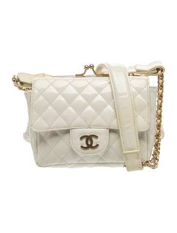 Quilted Patent Double Bag