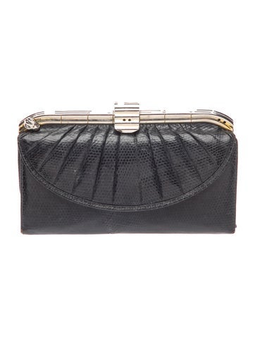 Embossed Leather Clutch Vintage