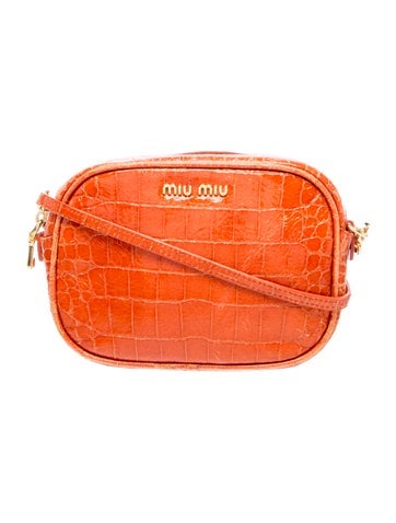 Embossed Leather Crossbody Bag