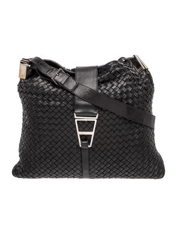 Intrecciato Shoulder Bag Large Vintage