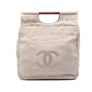 CC Canvas Tortoise Handle Tote