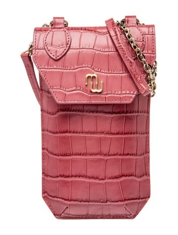 Embossed Leather Crossbody Bag