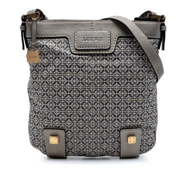 Anagram Canvas and Calfskin New Road Crossbody
