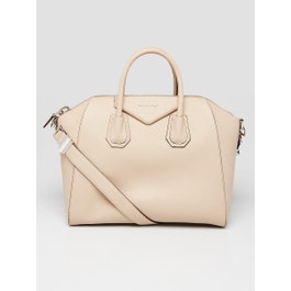 Givenchy Beige Sugar Goatskin Leather Medium Antigona Bag