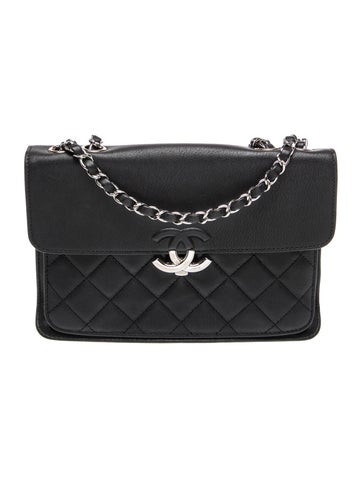 Leather CC Box Flap Bag