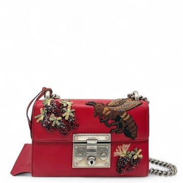 Calfskin Padlock Shoulder Bag