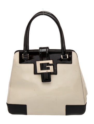 Patent Leather Top Handle Bag