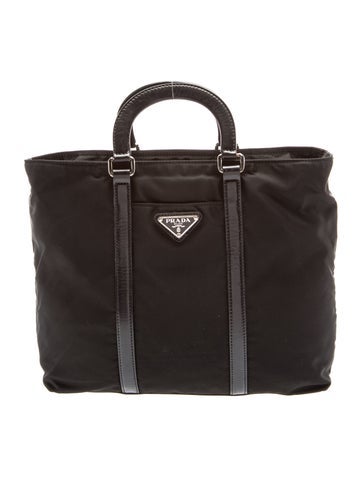 Tessuto Nylon Top Handle Bag