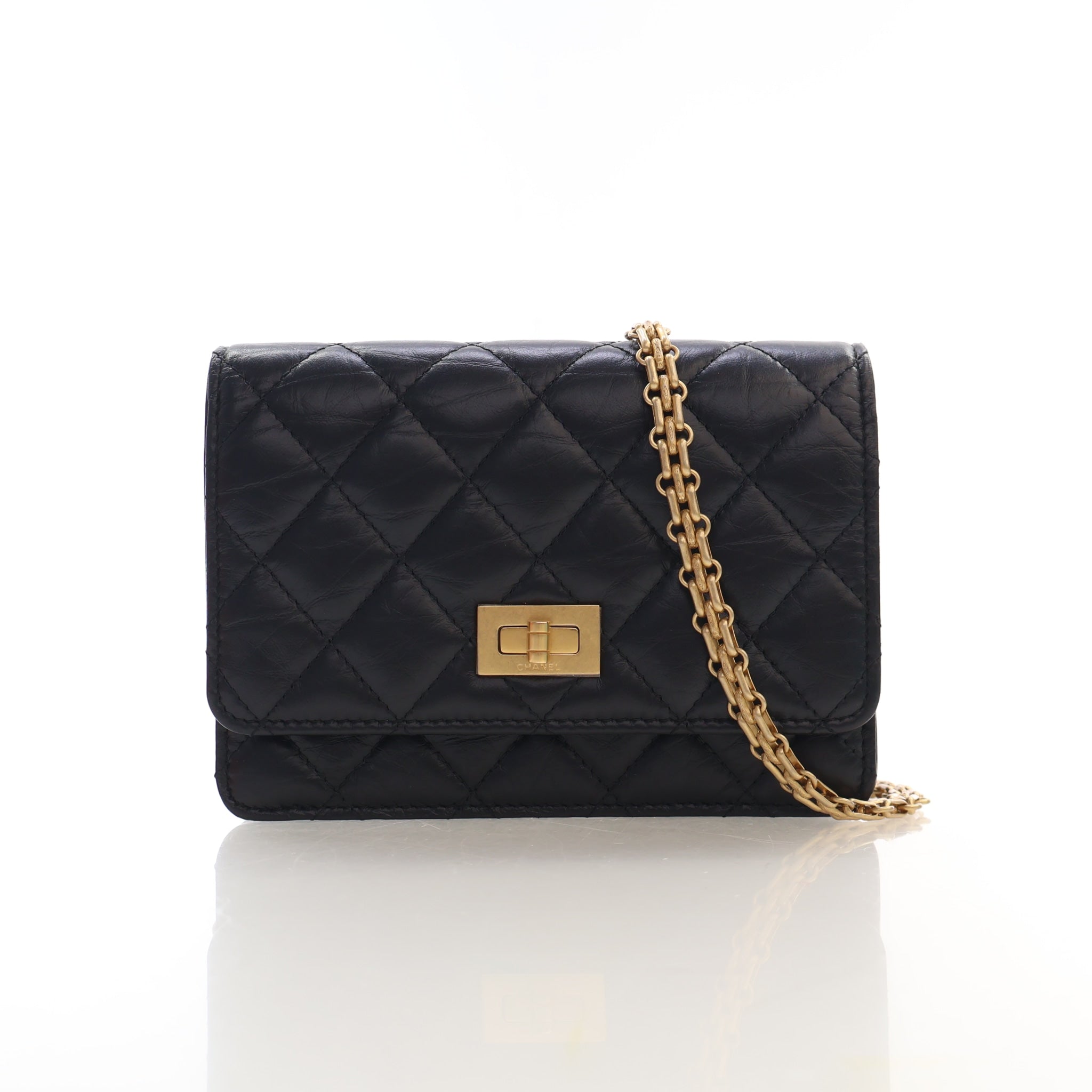 Chanel Small Calfskin Reissue 2.55 Wallet On Chain (WOC)