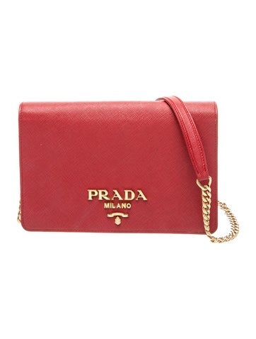 Saffiano Lux Leather Shoulder Bag